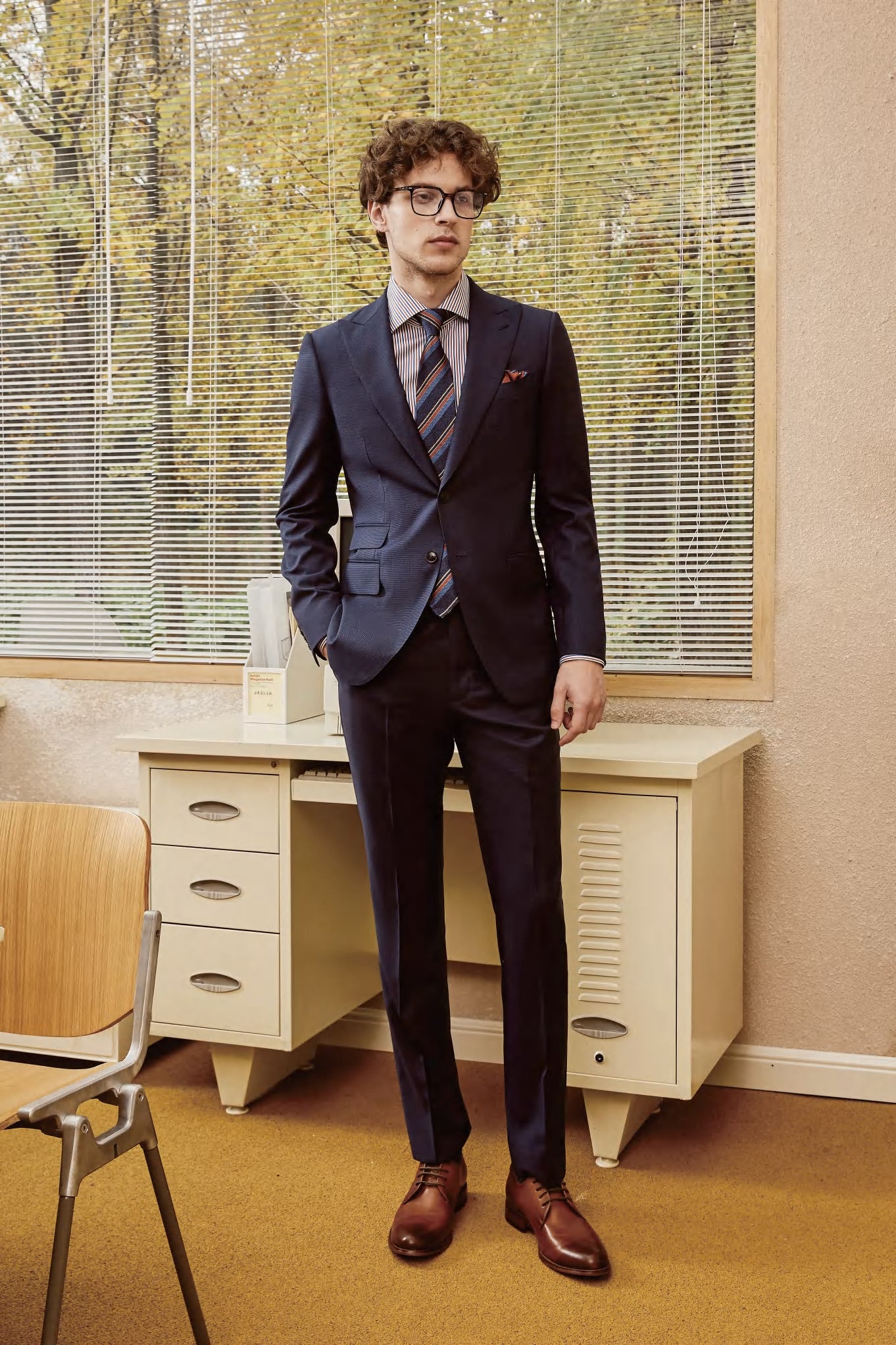 The Academic Achiever: Midnight Blue Power Suit The Academic Achiever: Midnight Blue Power Suit