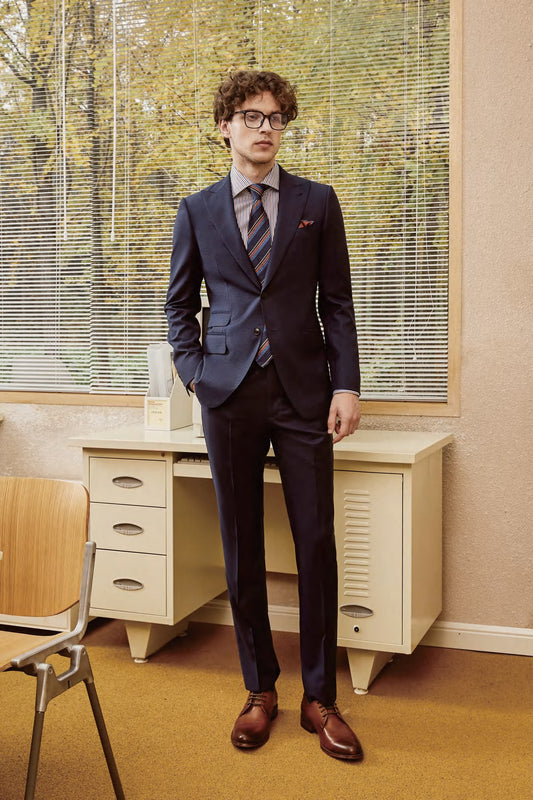 The Academic Achiever: Midnight Blue Power Suit