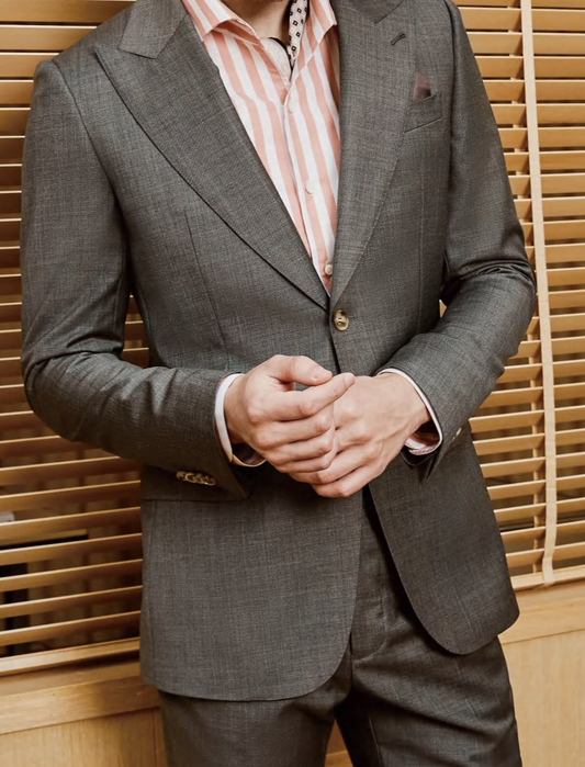 Brown/Grey 2 Piece Suit