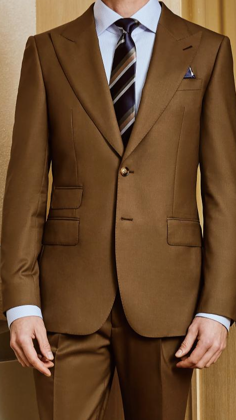 Executive Brown Wool Suit
