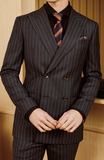 Executive Precision: The Pinstripe Power Suit Executive Precision: The Pinstripe Power Suit