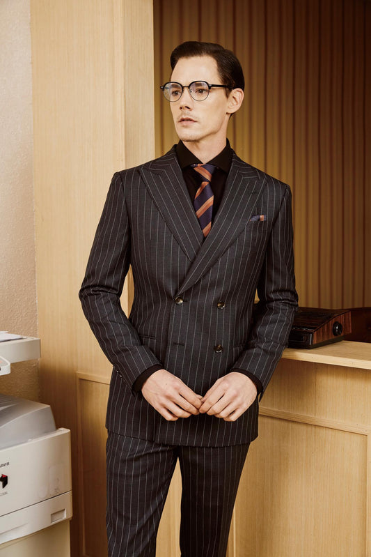 Executive Precision: The Pinstripe Power Suit