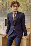 The Modern Professional's Navy Plaid Suit The Modern Professional's Navy Plaid Suit