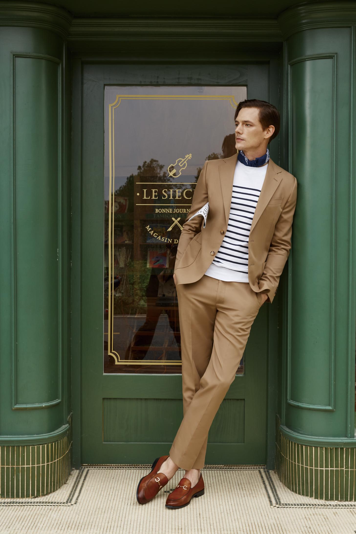 The Riviera Chic Camel Blazer