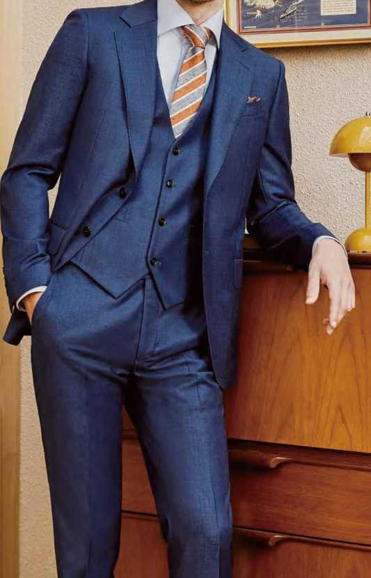 Classical Three Piece Wool Suit