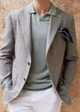 Heathered Gray Linen Blazer Heathered Gray Linen Blazer