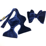 Navy Velvet Butterfly Bow Tie Navy Velvet Butterfly Bow Tie