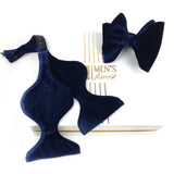 Navy Velvet Butterfly Bow Tie Navy Velvet Butterfly Bow Tie
