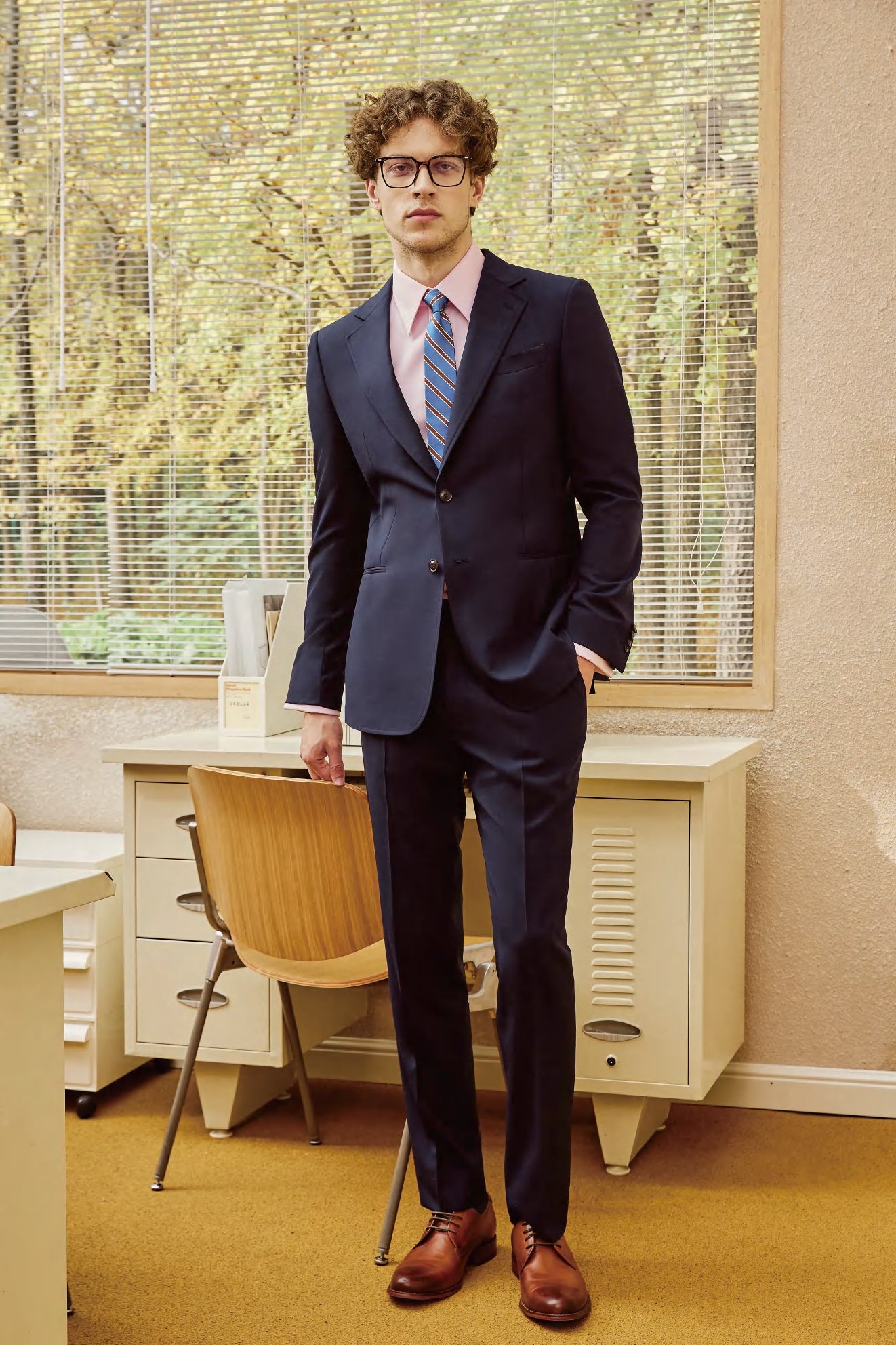 Classic Navy Suit with a Modern Twist