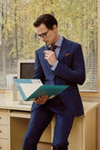 The Contemplative Pinstripe Precision Suit
