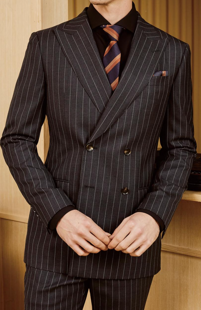 Executive Precision: The Pinstripe Power Suit