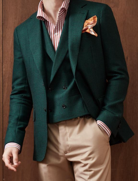 Emerald Elegance: The Refined Gentleman's Blazer