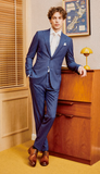 Blue Pinstripe with White Shirt