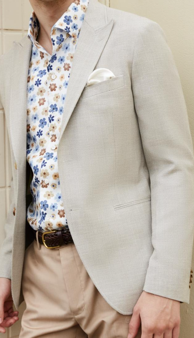 Light Beige Wool Blazer