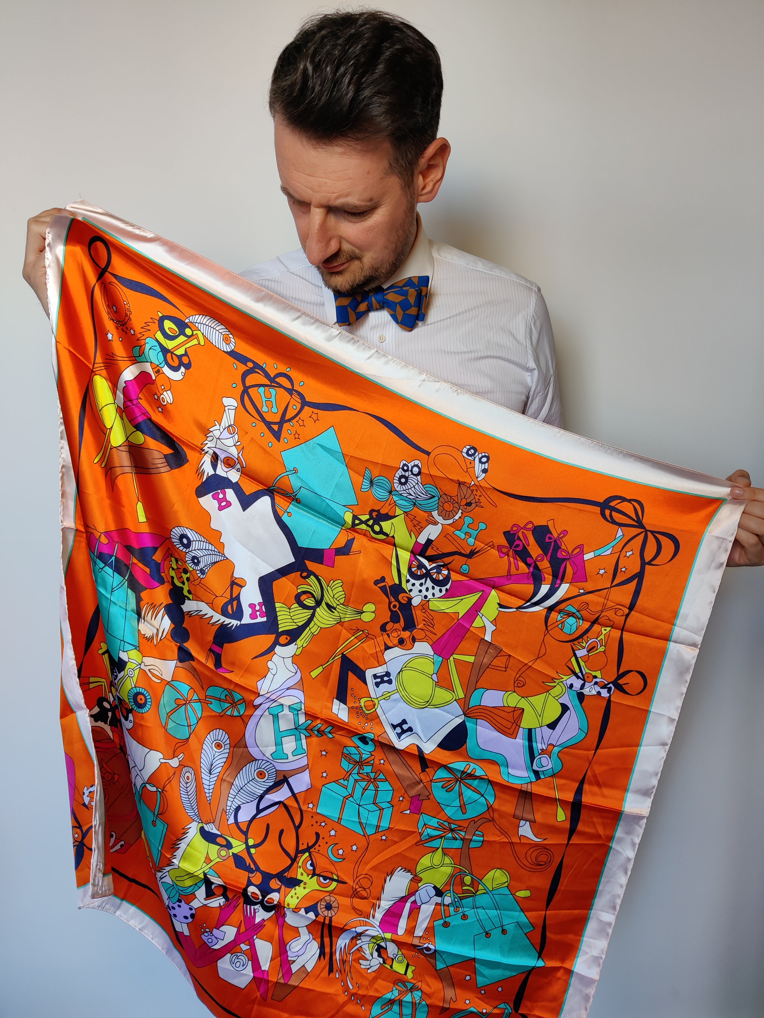 Women Italian Silk Scarves in a Gift Box