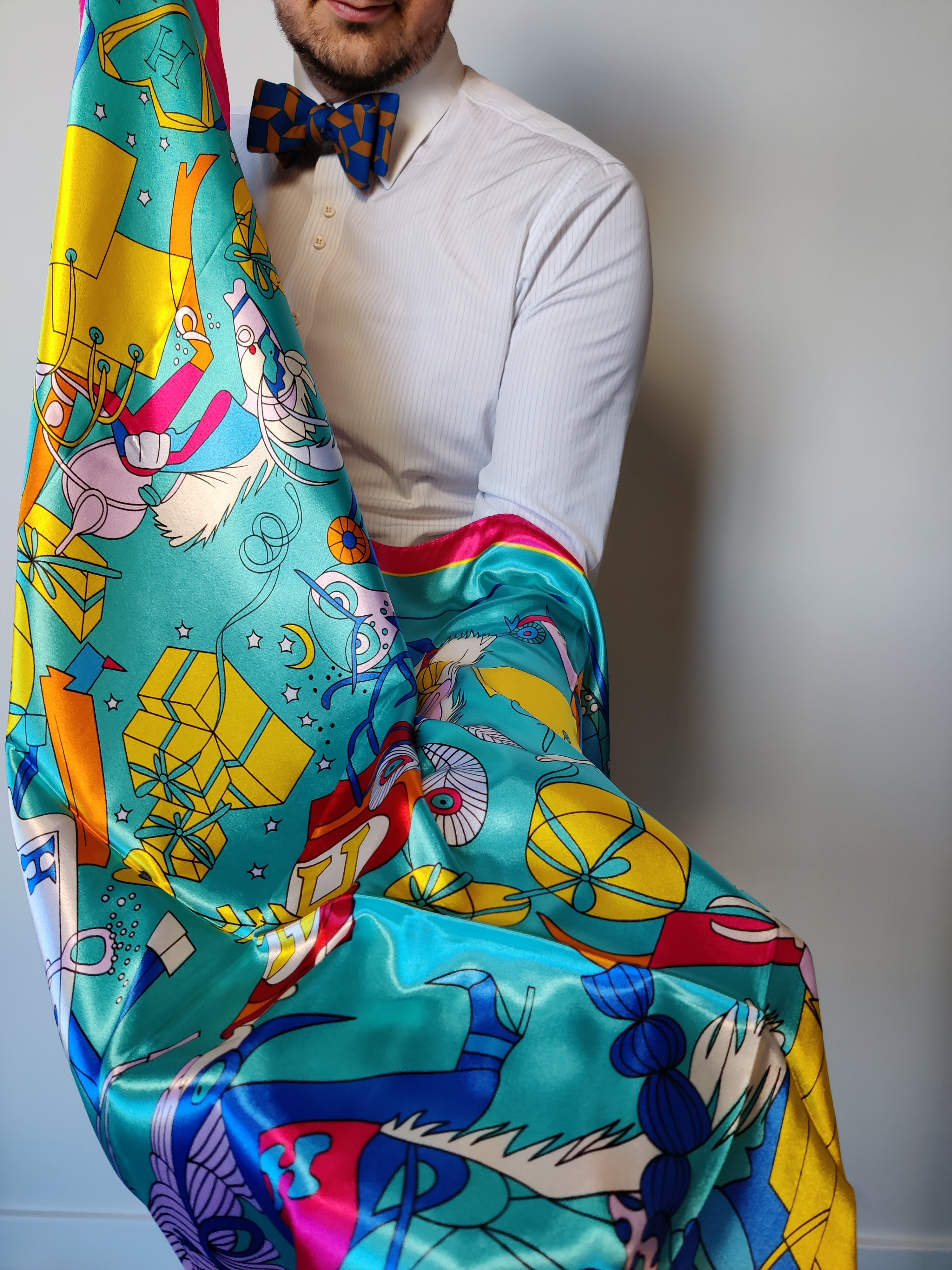 Women Italian Silk Scarves in a Gift Box