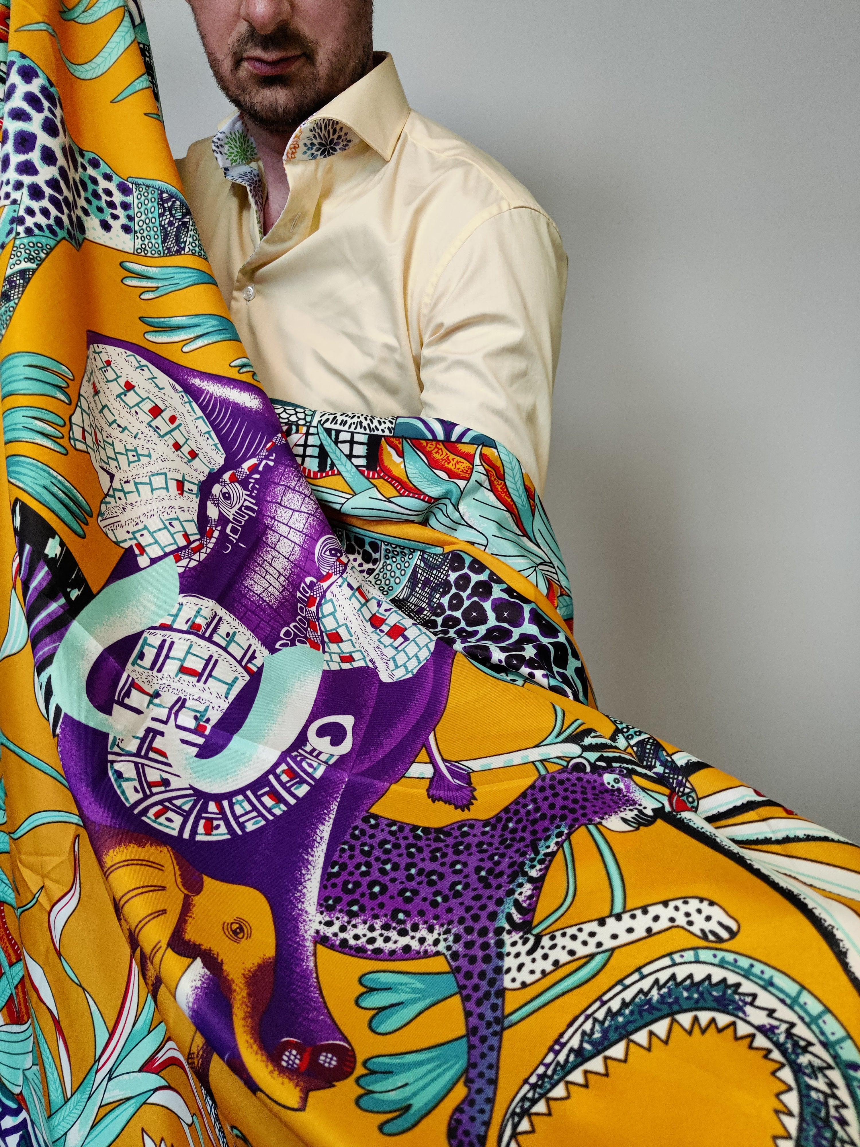 Women Italian Silk Scarves in a Gift Box