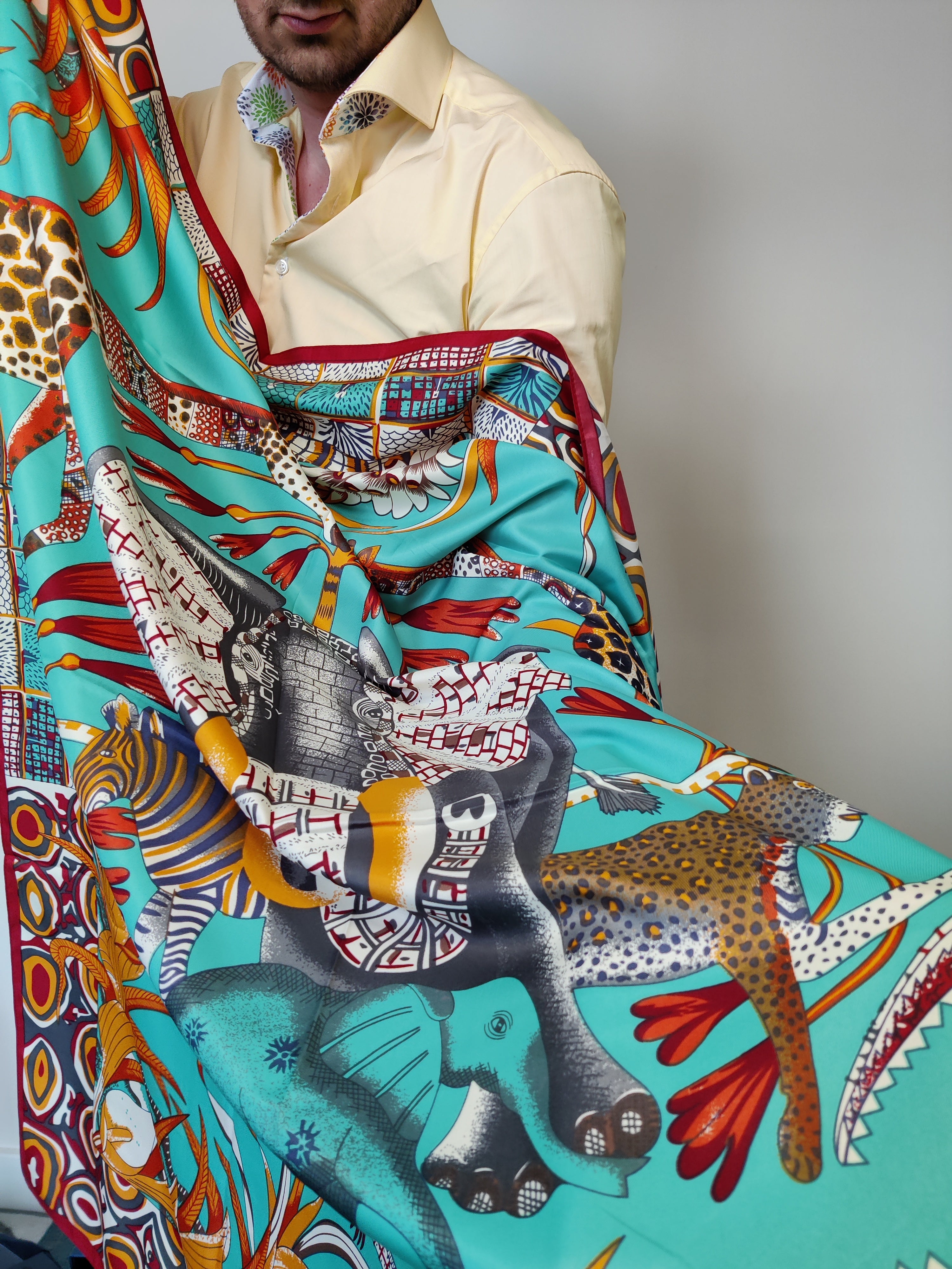 Women Italian Silk Scarves in a Gift Box